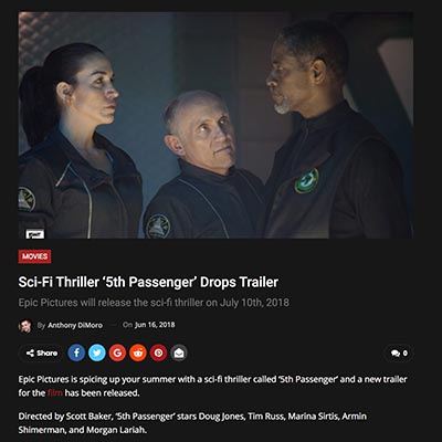 Sci-Fi Thriller ‘5th Passenger’ Drops Trailer